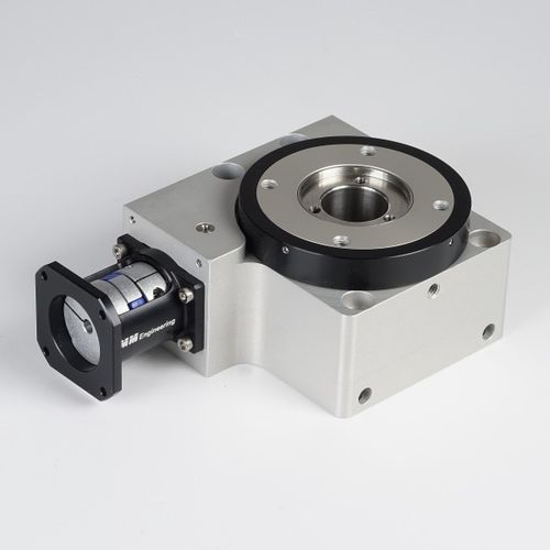 带步进马达回转工作台 - MDT 36012-HP-I45-AK - MM Engineering GmbH - 卧式 / 中空 / 蜗杆