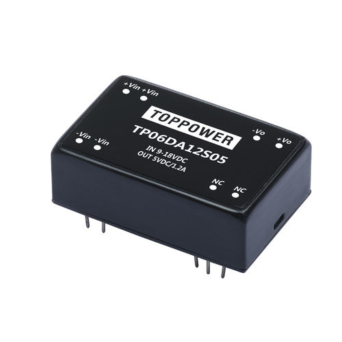 DC/DC变流器 / 输入电压范围4:1 - TP06DA series - Guangzhou Top Power Electronics Technology Co.,Ltd - 输入电压范围2:1 / DIP