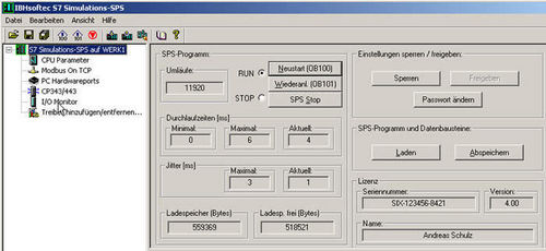 模拟软件 - S7-Simulation-PLC - IBH Softec - 程控器