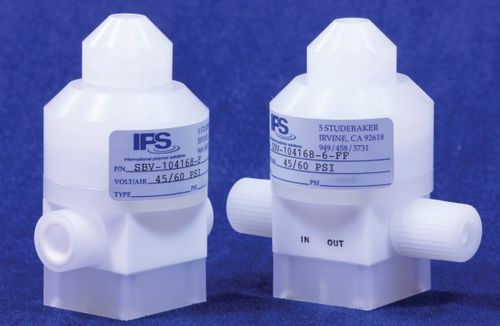 隔膜阀 - SBV series - International Polymer Solutions Inc. - 气动操控式 / 用于酸 / PTFE
