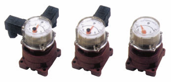 位置指示器 - max. 100 l/min - Oval Corporation - 模拟 / 面板型 / 用于阀门