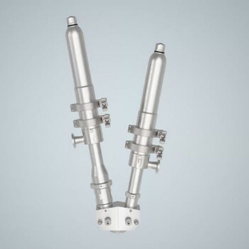 液体定量分配机 - ViscoDUO-VM HD - ViscoTec Pumpen- u. Dosiertechnik GmbH - 活塞 / 高精度 / 带混合器