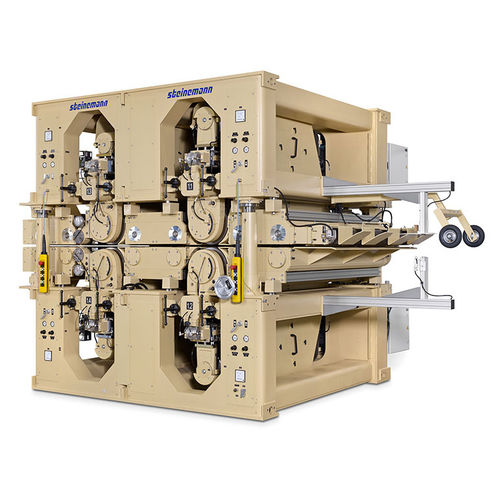 宽带式砂光机 - NOVA-H Series - Steinemann - 固定 / 电动 / 带吸气系统
