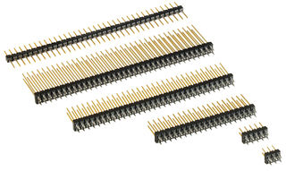 双排排针 - 972-nn090-9a - ept - 直线型 / 压接工艺 / 2.54 mm (0.100")