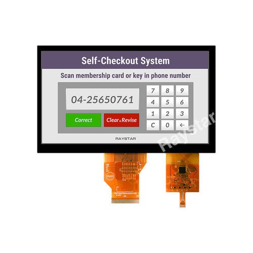 LED式显示模块 - RFF700A2-AIH-DNL - Raystar Optronics, Inc. - TFT LCD / 电容触摸屏式 / 彩色