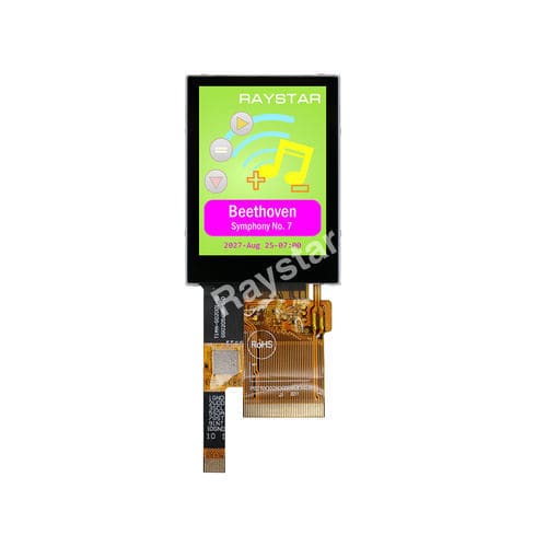 LED式显示模块 - RFJ02000B-AYW-DNG1 - Raystar Optronics, Inc. - TFT LCD / IPS / 电容触摸屏式