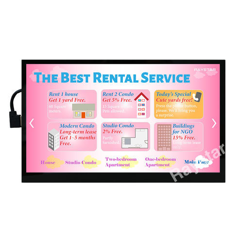 LED式显示模块 - RFH101VJ-1YH-LHB - Raystar Optronics, Inc. - TFT LCD / IPS / 电容触摸屏式