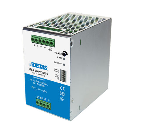 DIN导轨电源 - GSA SWP320/24 - DETAS - AC/DC / 双相 / CE
