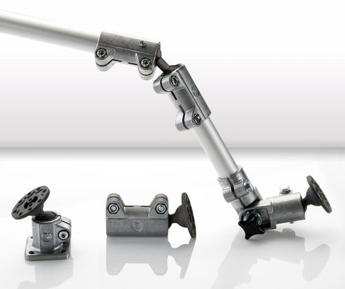 圆形管件 - Solid clamps - RK Rose+Krieger GmbH/德国美卡诺 - 铰接式 / 铝制