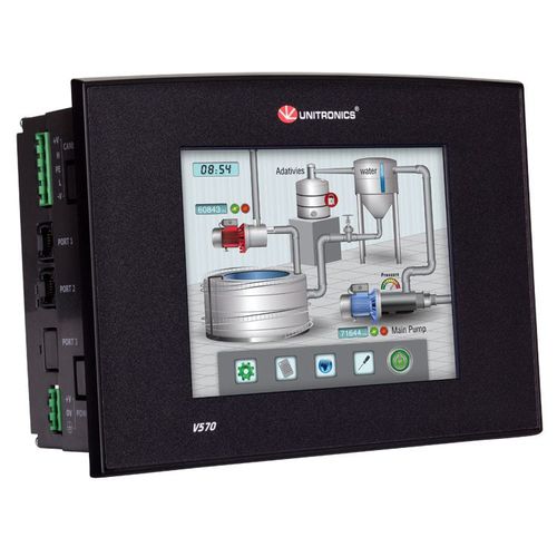HMI触摸屏式可编程控制器 - Vision570&trade; series - Unitronics - 嵌入式 / 内置I/O / CANopen