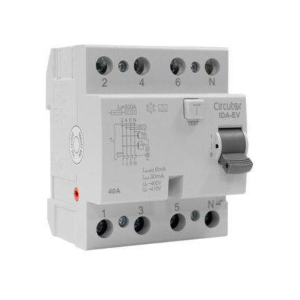 剩余电流动作断路器 / 差分 - IDA-EV-40-30 - CIRCUTOR - 手动 / DIN导轨
