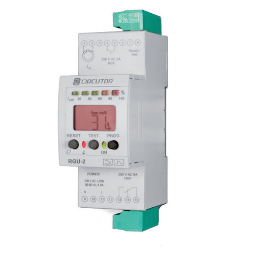 接地漏电监控继电器 - RGU2 series - CIRCUTOR/西谷铎 - 交流 / DIN导轨 / IEC