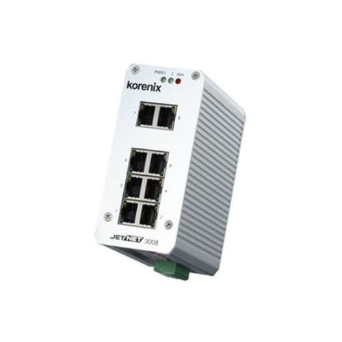 非管理型以太网交换机 - JetNet 3008 - Beijer Electronics - 8端口 / 10/100BaseT(X) / DIN导轨