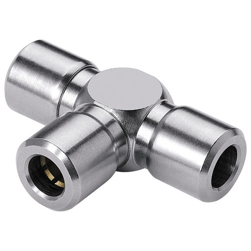 气动接头 - 678  - EISELE GmbH - 推入式 / T形 / 镀镍黄铜