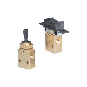 气动操控式阀门 -  TAC Miniature 3-Position Manual Valves - Humphrey Products - 柱塞 / 杠杆 / 手动