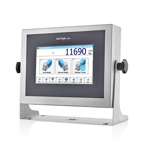 LCD显示屏称重终端 - BX65 - BAYKON Industrial Weighing Systems - 带触摸屏 / 台式 / 壁挂安装
