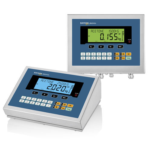 LCD显示屏称重仪表 - BX24 EX2/22 - BAYKON Industrial Weighing Systems - 台式 / 壁挂安装 / 防爆燃