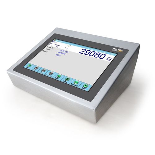 LCD显示屏称重终端 - BX66 - BAYKON Industrial Weighing Systems - 带触摸屏 / 台式 / 壁挂安装