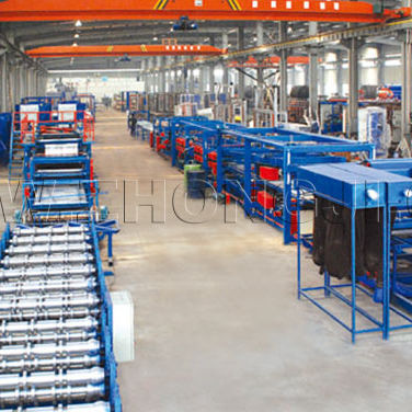 EPS/矿棉夹芯板生产线 - SP-7  - Shanghai Zhongji Machinery Co.ltd - 自动