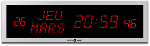 壁挂时钟 - LEDICA® ALPHA REVERSO 7.M.S - GORGY TIMING - 数字 / LED / 室内