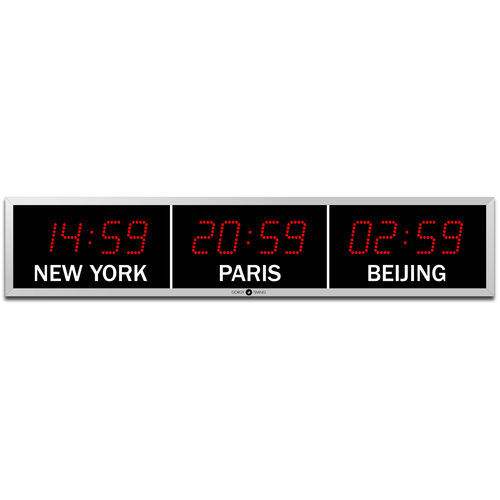 数字时钟 - LEDI®WORLD REVERSO 7 - GORGY TIMING - LED / 同步 / 壁挂