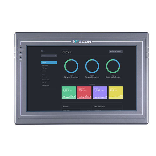 触摸屏HMI - PI8102H series - Wecon Technology Co.Ltd - 面板式 / 1024 x 600 / ARM Cortex-A8