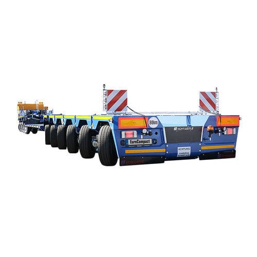 托盘半挂车 - EuroCompact - SCHEUERLE Fahrzeugfabrik GmbH - 工地 / 用于风力涡轮机 / 石材