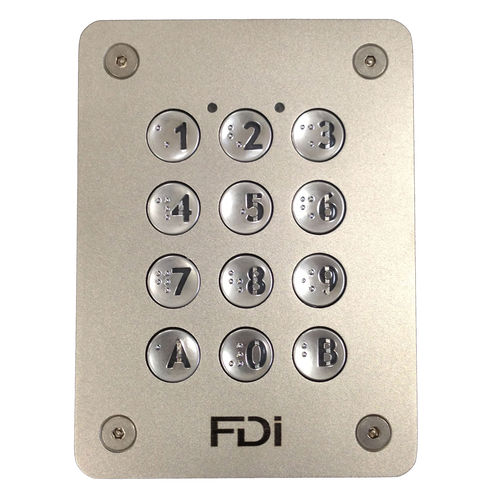 12键数字键盘 - FD-060-164 - FDI MATELEC - 面板式 / 金属 / 防破坏