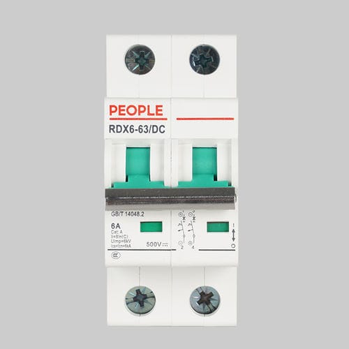 磁性-热断路器 - RDX6-63DC  - PEOPLE ELE. APPLIANCE GROUP CO., LTD. - 直流 / 用于过载 / 防短路