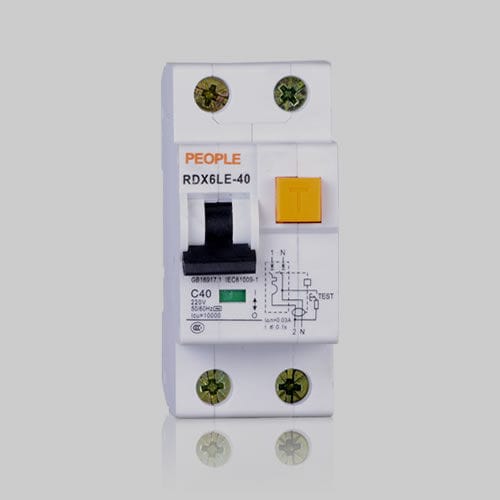 剩余电流动作断路器 / 接地漏电 - RDX6LE series - PEOPLE ELE. APPLIANCE GROUP CO., LTD. - 模块化