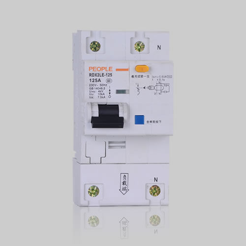 剩余电流动作断路器 / 接地漏电 - RDX2LE-125 series  - PEOPLE ELE. APPLIANCE GROUP CO., LTD. - 交流 / 防短路 / 模块化