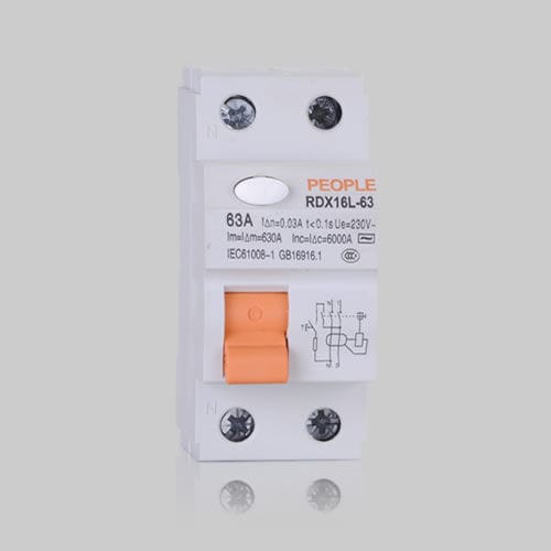 剩余电流动作断路器 / 接地漏电 - RDX16LE series - PEOPLE ELE. APPLIANCE GROUP CO., LTD. - 模块化