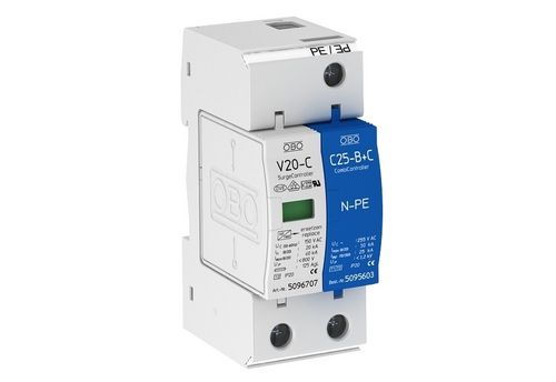 II型避雷器 - V 20-C series  - OBO Bettermann - DIN导轨