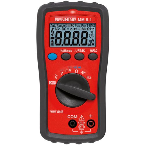 数字万用表 - MM 5-2 - Benning - 手持式 / 600 V / cat III