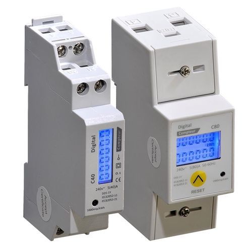 单相电能表 - DD series - DIGITAL ELECTRIC - DIN导轨 / LCD显示