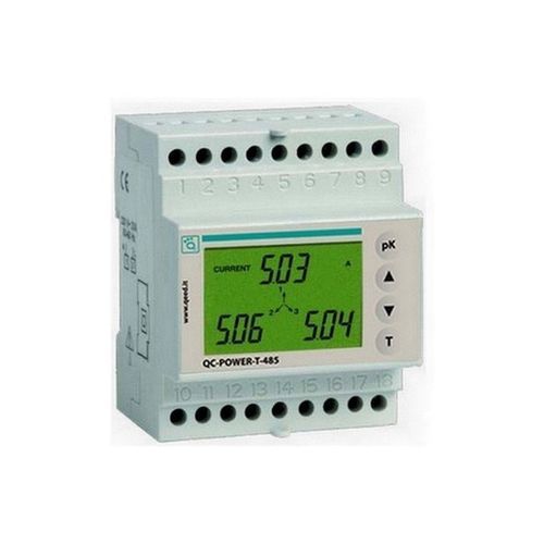 三相电能表 - QC-POWER-T-485 - qeed - DIN导轨 / RS-485 / LCD显示
