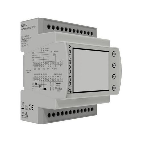三相电能表 - QC-POWER-T2-V - qeed - DIN导轨 / 50 Hz / RS-485