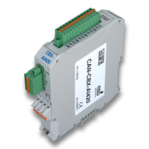 模拟I/O模块 - CAN-CBX-AI420 - esd electronics gmbh - CANopen / CAN Bus / 4路模拟输入