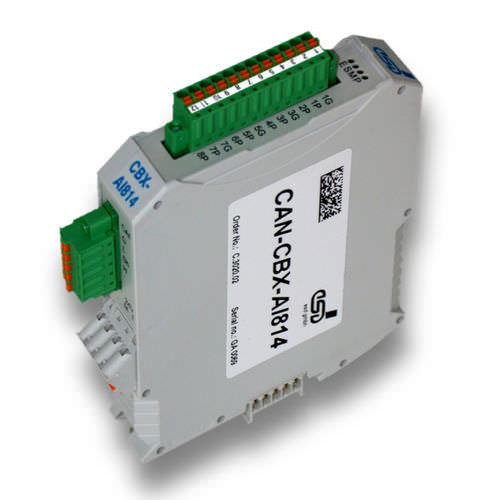 模拟I/O模块 - CAN-CBX-AI814 - esd electronics gmbh - CANopen / CAN Bus / 8路模拟输入