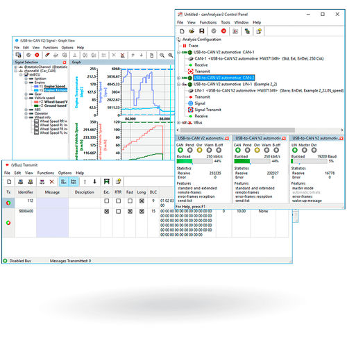分析软件 - canAnalyser series - IXXAT Automation - 仿真 / 测量 / 开发