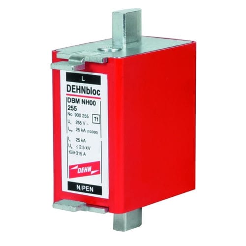 I型避雷器 - DBM NH00 255 - DEHN + SÖHNE - 用于供电系统 / 电动安装 / 单极
