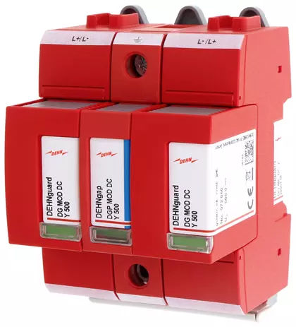 II型避雷器 - DG ME DC Y 1000 FM - DEHN + SÖHNE - 电动安装 / 遥测信号 / 用于连续供料