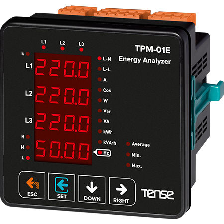 交流电网分析仪 - TPM-01E - Tense Electronic - 功率 / 电压 / 功率因素