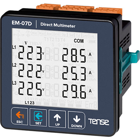 数字万用表 - EM-07D - Tense Electronic - 面板式 / 300 V / 10000 A