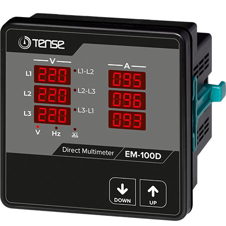 数字万用表 - EM-100D - Tense Electronic - 面板式 / 300 V / 100 A