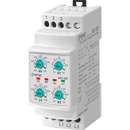 过压控制继电器 - GKT-03F - Tense Electronic - 欠压 / 相位顺序 / DIN导轨