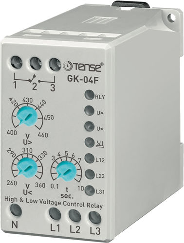 欠压监控继电器 - GK-04F - Tense Electronic - 过压 / 相位顺序 / DIN导轨