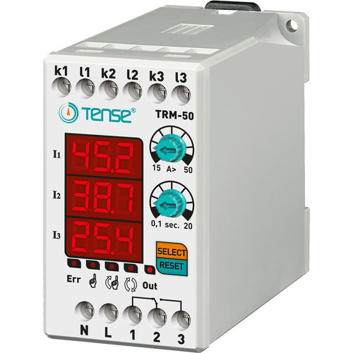 超载保护继电器 - TRM-50 - Tense Electronic - 三相 / 用于电动机 / DIN导轨