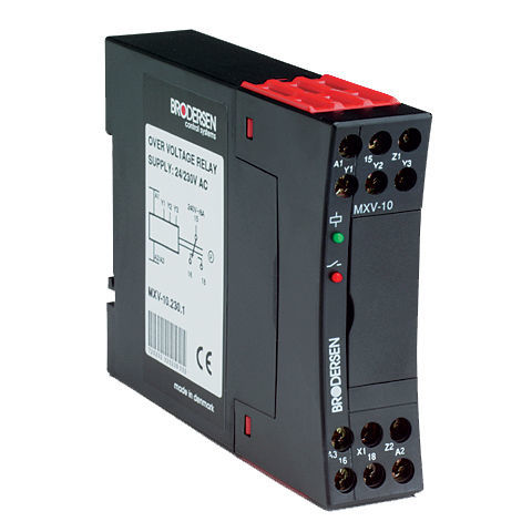 电压监控继电器 - MXV-10 - Brodersen Controls - 1NO/NF / AC/DC / 交流