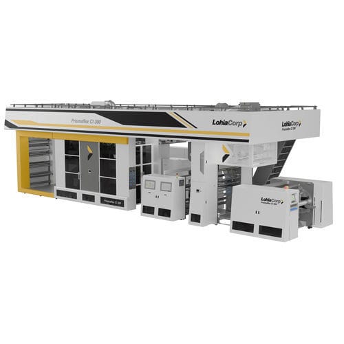中央滚筒式柔性版印刷机 - Prismaflex CI series - Lohia Corp Limited - 8色 / 用于塑料膜